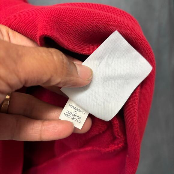 Jordan Hoodie Men's XL Pullover Jumper Sweatshirt Red Athletic Skater Streetwear - Picture 7 of 9